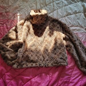 Cozy Brown Patterned Women's Sweater